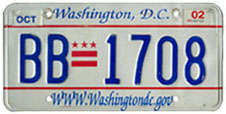2000 alternative general-issue passenger car plate no. BB-1708