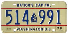 1978 Passenger plate no. 514-991 validated for 1978-79 (exp. 3-31-79)