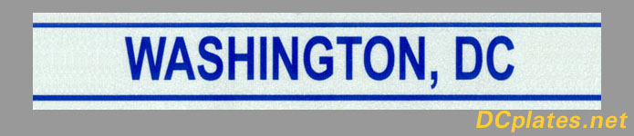 Portion of a 2006 Washington, D.C. license plate; link to site home page.