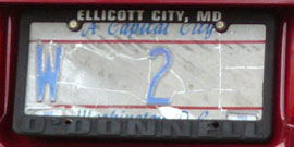 1984 Personalized plate no. W 2