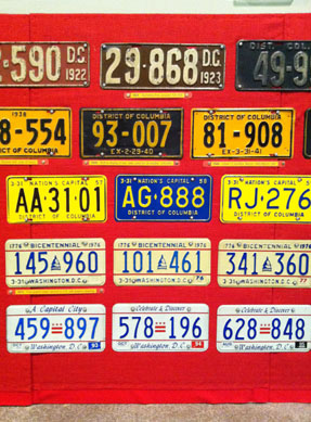 A portion of Ray Frank's D.C. colleciton display