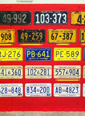 A portion of Ray Frank's D.C. colleciton display