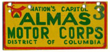 Shrine parade car ID plate