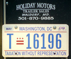 2009 Trailer plate no. T-18276