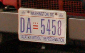 D.C. auto plate number DA-5458