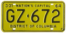 1963 Passenger plate no. GZ-672
